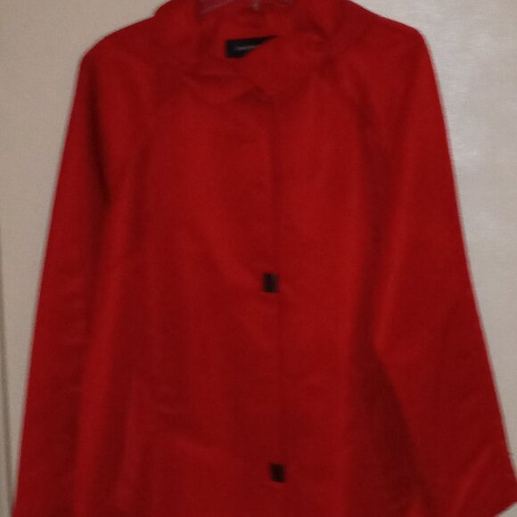 Jones New York Jackets & Blazers - Jones New York Orange XL Rain Coat